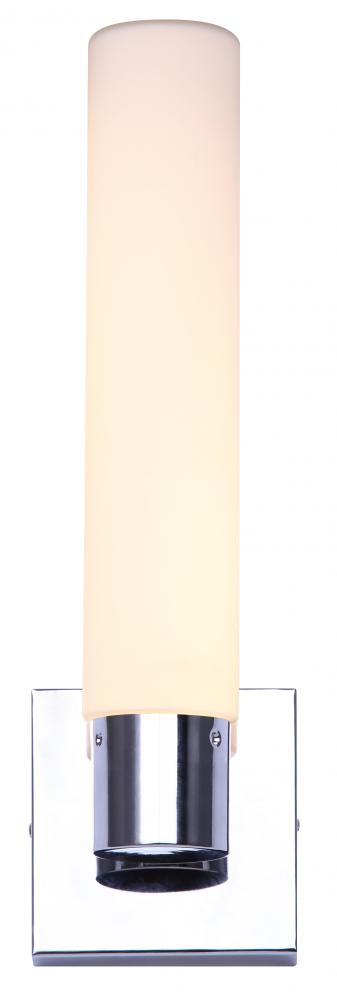 BEYLA, LWF206A15CH -G-, 15.25inch High LED Wall Fixture, Flat Opal Glass, 10.5W LED (Integrated), Di