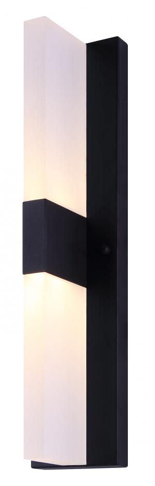 CORIN, LOL532BK, LED Outdoor Light, Acrylic, 18W Integrated LED, 800 Lumens, 3000K, DC Driver