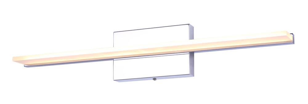 INDIO, LVL185A24CH -EOL-, 24.125inch LED Vanity, Frosted Acrylic, 21W LED (Integrated), Dimmable
