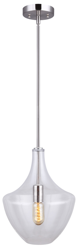 CLARKSON Brushed Nickel Pendant
