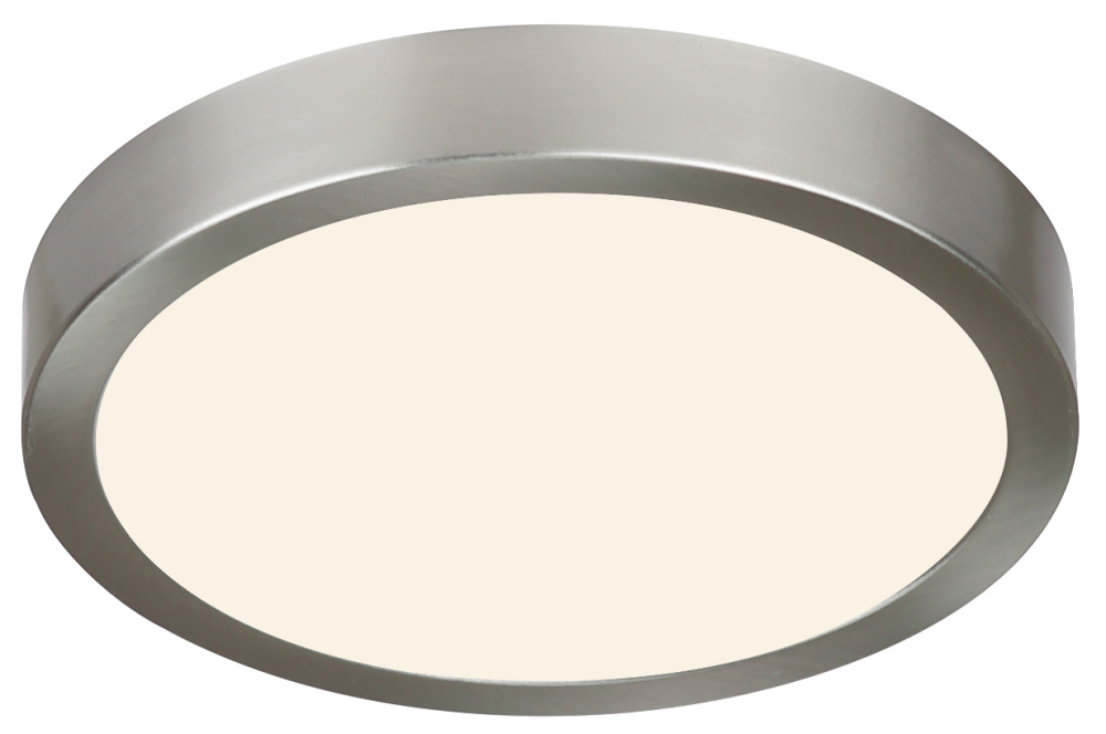 LED Flush Mount 7-Inch Brushed Nickel Finish with 5CCT