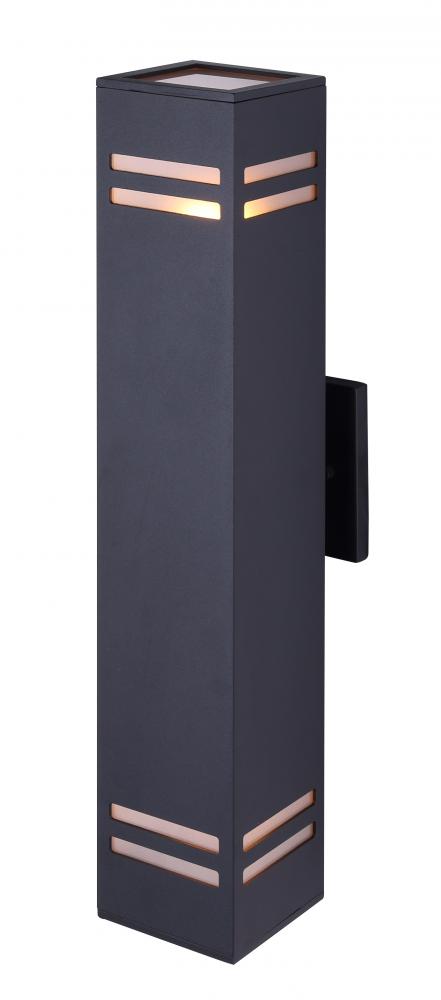 TAY, 2 Lt Outdoor, Frosted Glass, 60W Type A, 4 1/2" W x 20" H x 5 3/4" D, Easy Connect