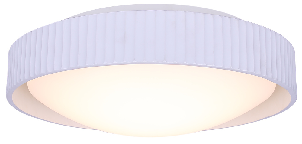 HARVEY Contemporary 17 Inch LED Flush Mount, Acrylic and Resin Shade Dimmable, 3CCT