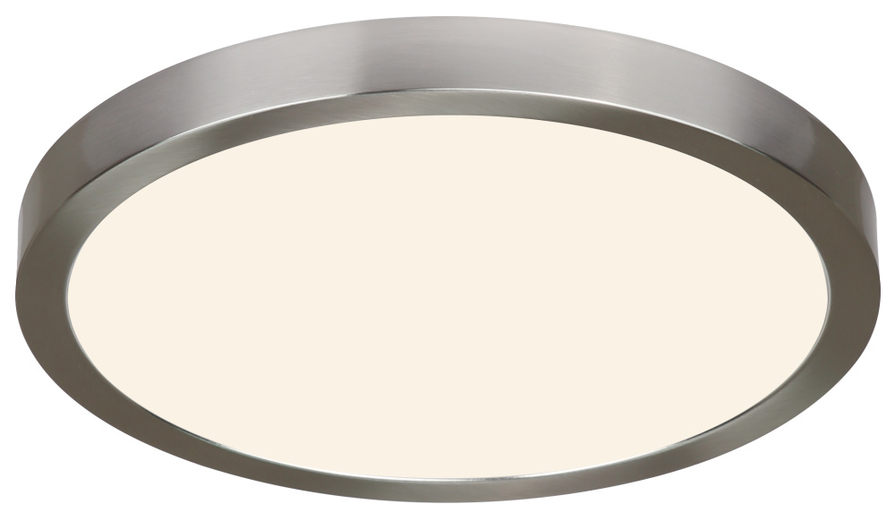 LED Flush Mount 11-Inch Brushed Nickel Finish with 5CCT
