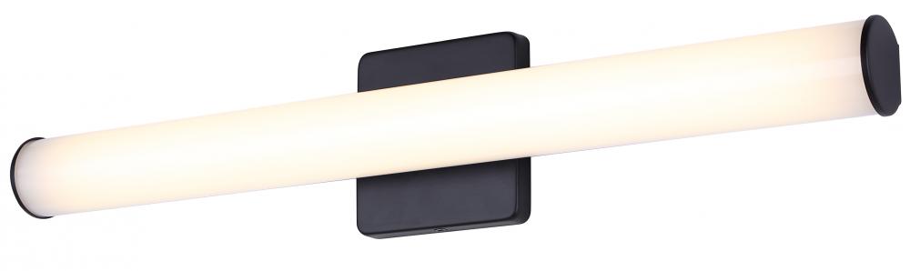 Osten 1 Light Black Integrated LED Vanity