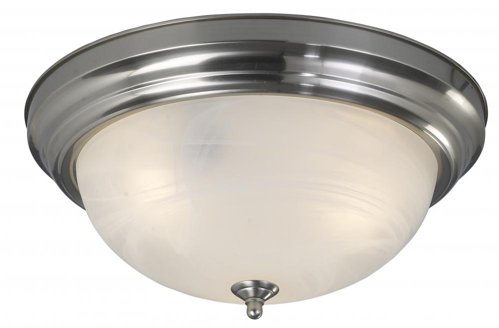 IFM413BN, 2 Light Flush Mount, Nickel Finish