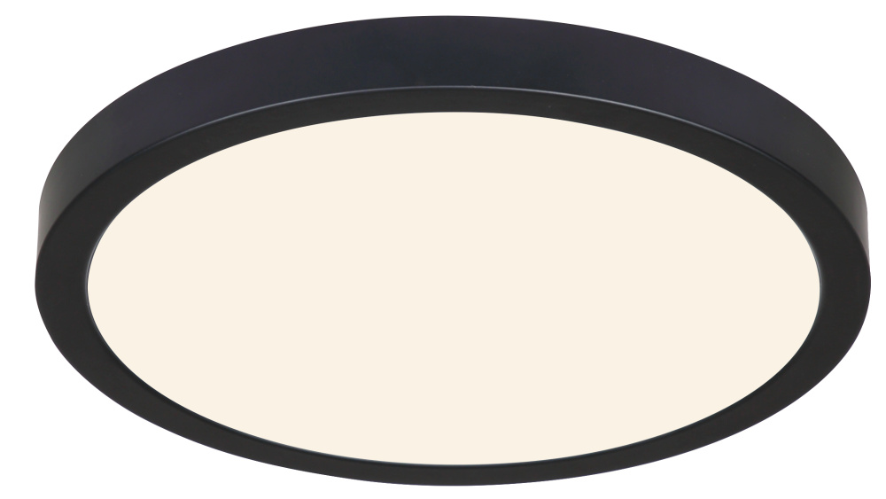 LED Flush Mount 11-Inch Matte Black Finish with 5CCT