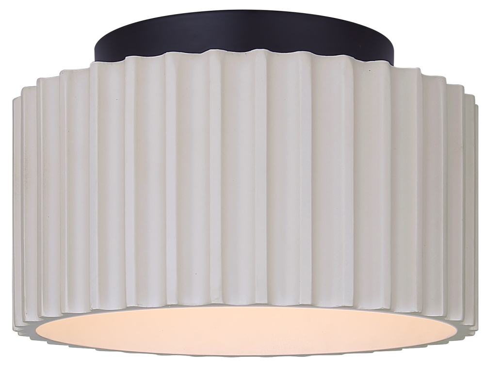 TAVI, Modern LED Flush Mount Matte Black + Stone Color Shade Dimmable, 3CCT