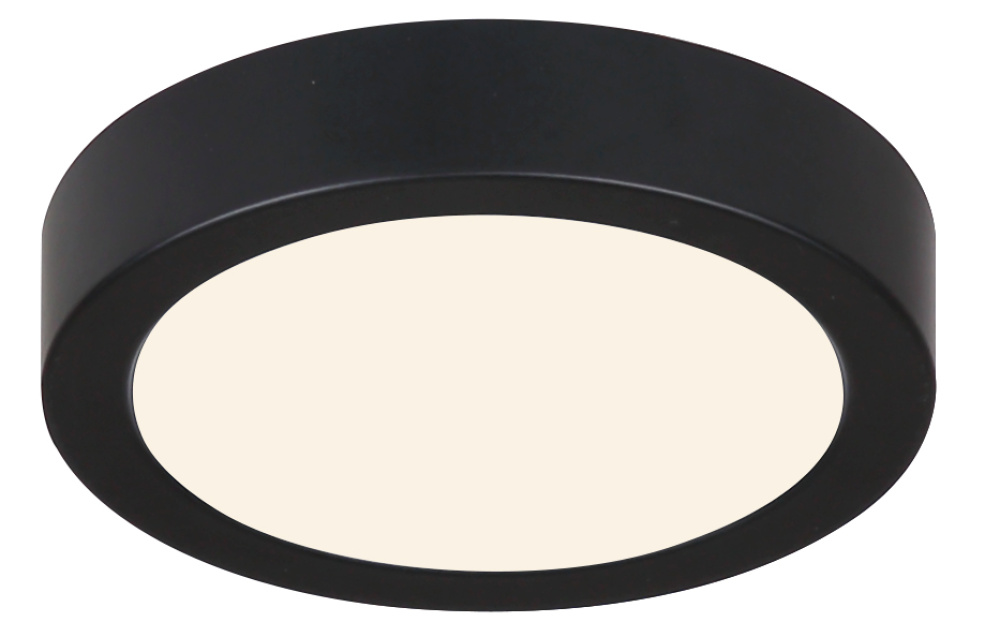LED Flush Mount 5-Inch Matte Black Finish with 5CCT