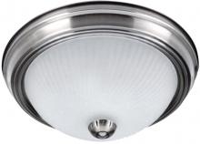 Canarm IFM21351 - Fmount, 13" 2 Bulb Flushmount, Frosted Swirl Glass, 60W Type A