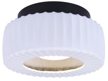 Canarm LFM338A11BKR - DARIO, Modern LED Flush Mount, Matte White and Black Finish Dimmable, 3CCT