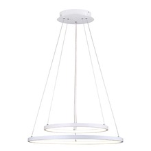 Canarm LCH128A24WH - LEXIE, 24" Wide Cord LED Chandelier, Acrylic, 42W LED (Integrated), Dimmable, 38