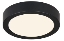 Canarm DL-5F-10DCW-BK-C - LED Flush Mount 5-Inch Matte Black Finish with 5CCT