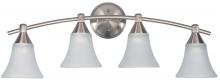 Canarm IVL221A04BPT - Grace 4 Light Vanity, Pewter Finish