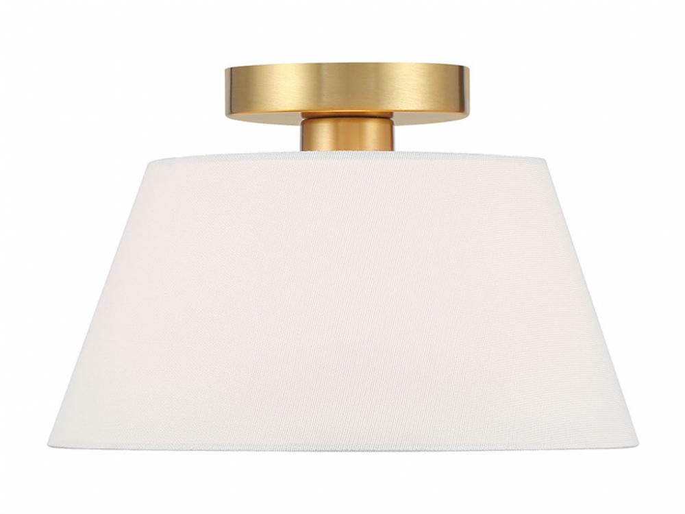 1-Light Ceiling Light in Natural Brass