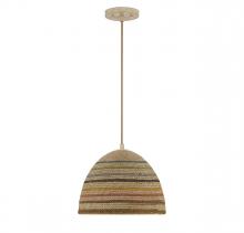 Savoy House Meridian M7034NRC - 1-Light Pendant in Natural Rattan Color