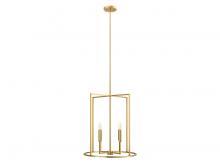 Savoy House Meridian M7044NB - 4-Light Pendant in Natural Brass