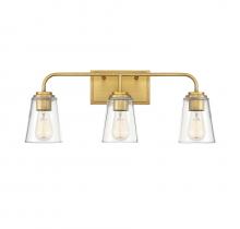 Savoy House Meridian M80044NB - 3-Light Bathroom Vanity Light in Natural Brass