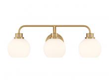 Savoy House Meridian M80081NB - 3-Light Bathroom Vanity Light in Natural Brass