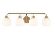 Savoy House Meridian M80082NB - 4-Light Bathroom Vanity Light in Natural Brass