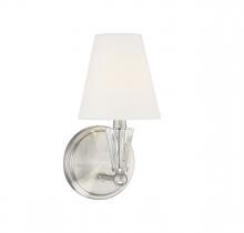 Savoy House Meridian M90102BN - 1-Light Wall Sconce in Brushed Nickel