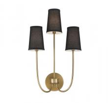 Savoy House Meridian M90065NB - 3-Light Wall Sconce in Natural Brass