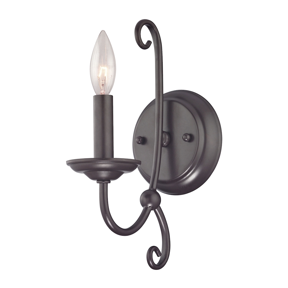 Thomas - Williamsport 12'' High 1-Light Sconce - Oil Rubbed Bronze