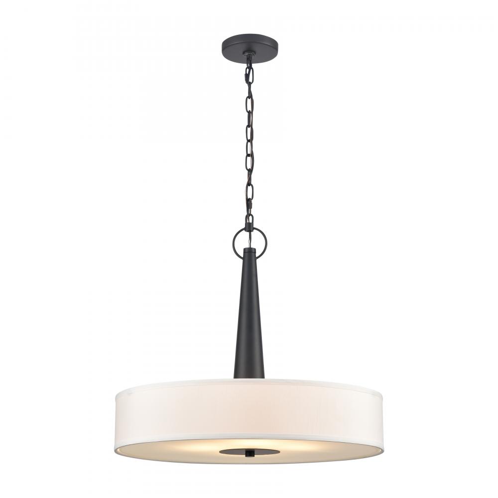 Leo 22'' Wide 4-Light Pendant - Matte Black