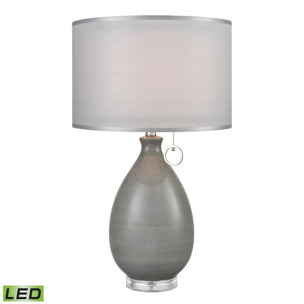 Clothilde 26'' High 1-Light Table Lamp - Gray - Includes LED Bulb
