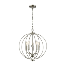 ELK Home CN15752 - Thomas - Williamsport 19'' Wide 5-Light Chandelier - Brushed Nickel