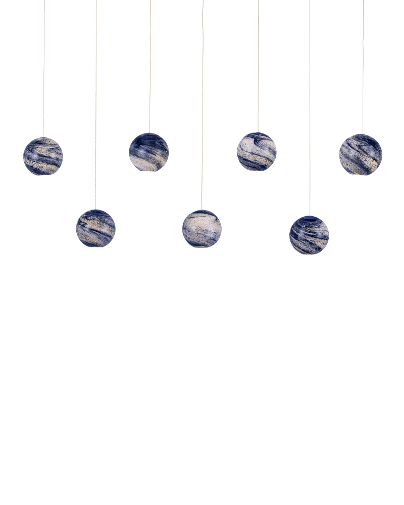 Palatino 7-Light Linear Multi-Drop Pendant