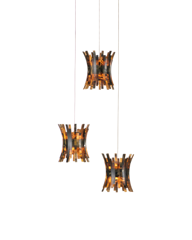 Alsop 3-Light Round Multi-Drop Pendant