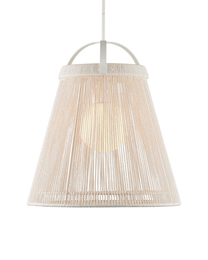Parnell Medium White Pendant