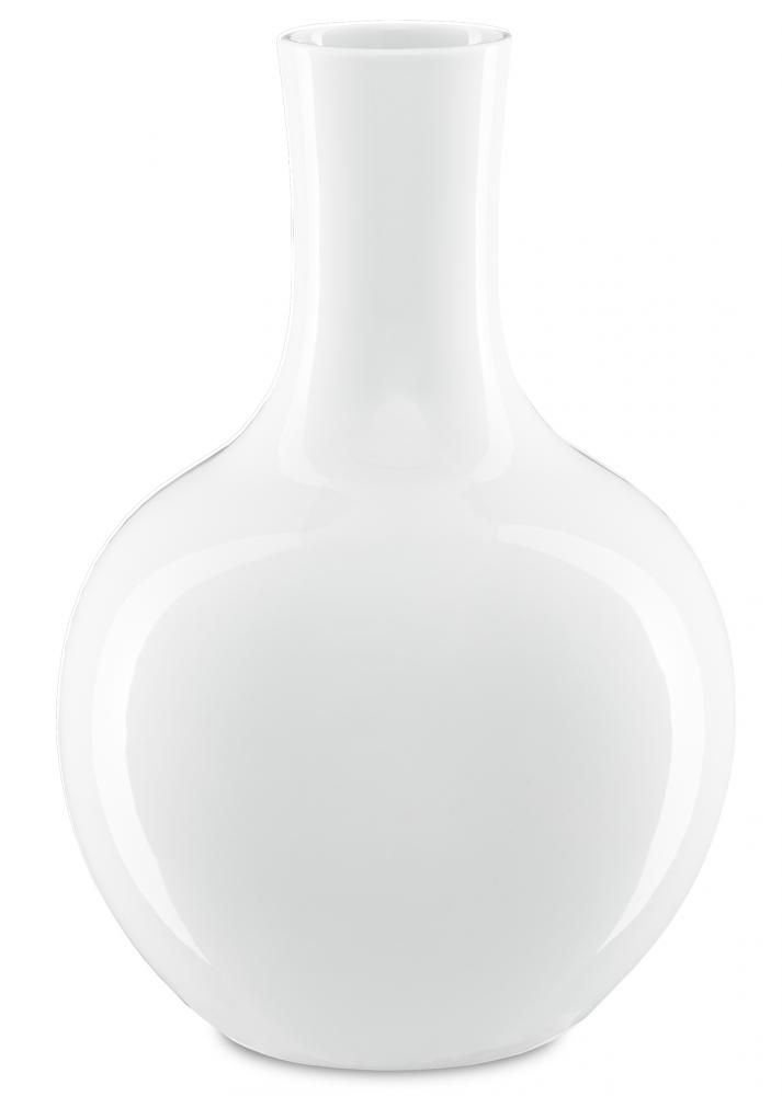Imperial White Large Gourd Vase