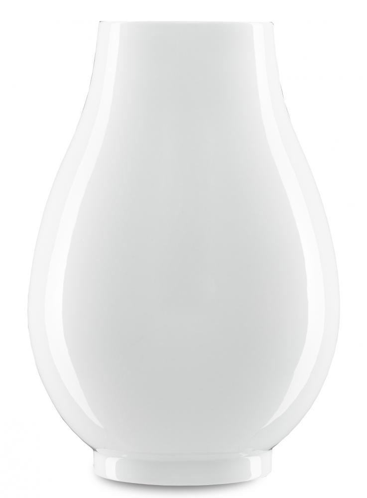 Imperial White Round Vase