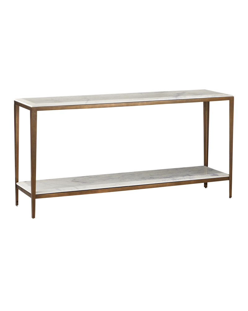 Oblique Marble Console Table