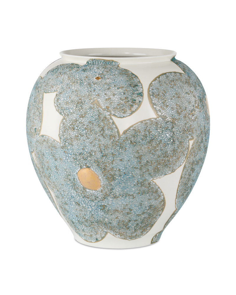 Bloom Blue & Ivory Vase