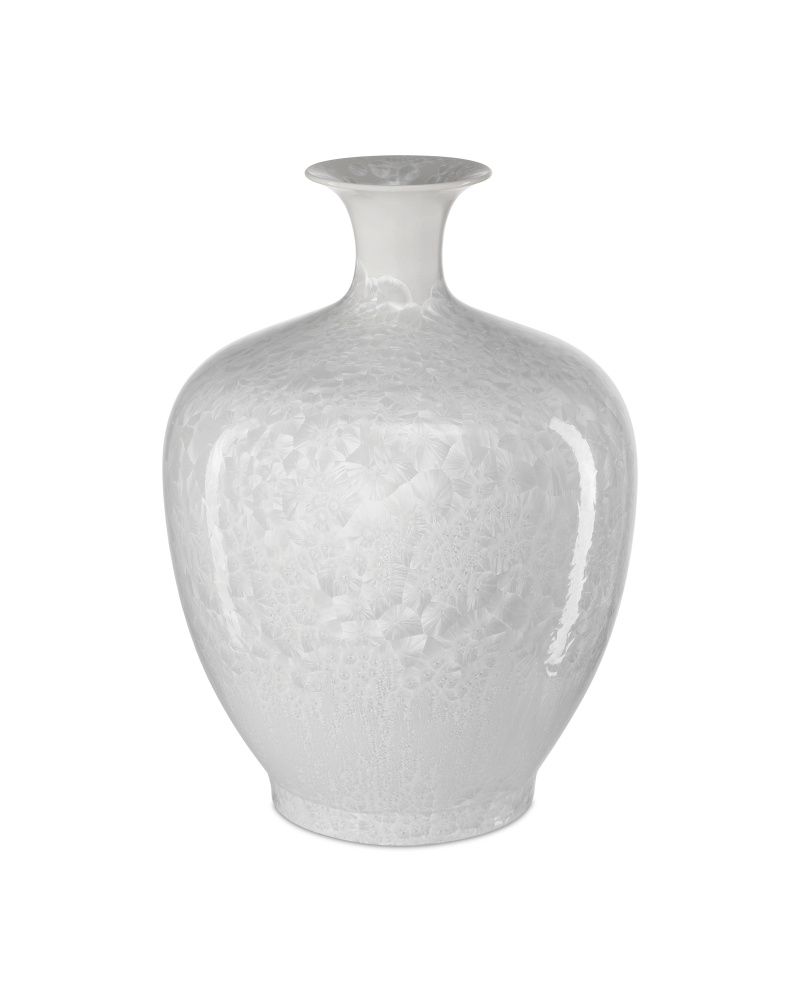 Crystalline White Vase
