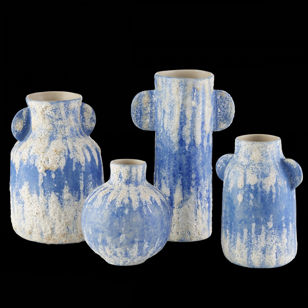 Paros Blue Vase Set of 4
