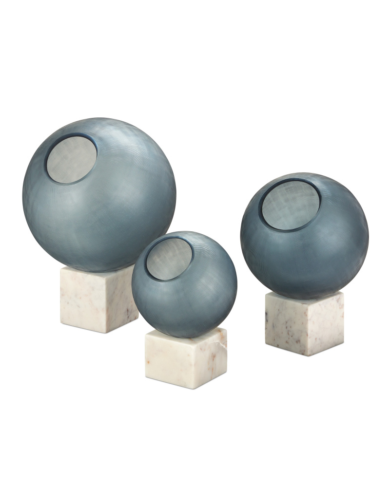 Fresno Blue Orb Set of 3