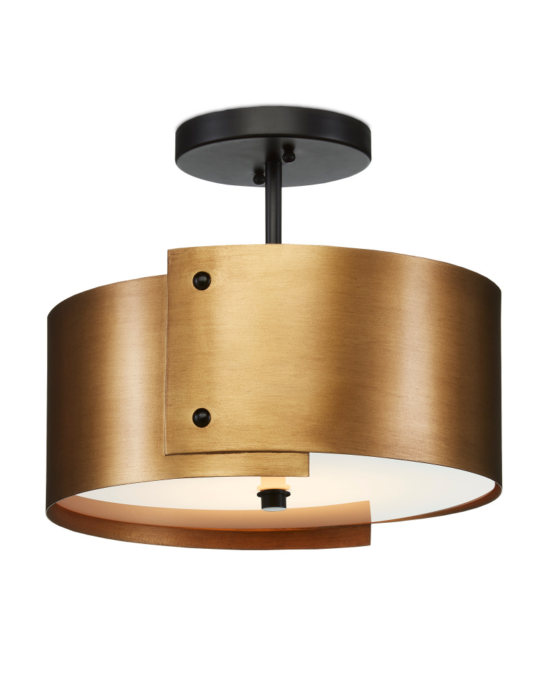 Ritsu Brass Semi-Flush Mount