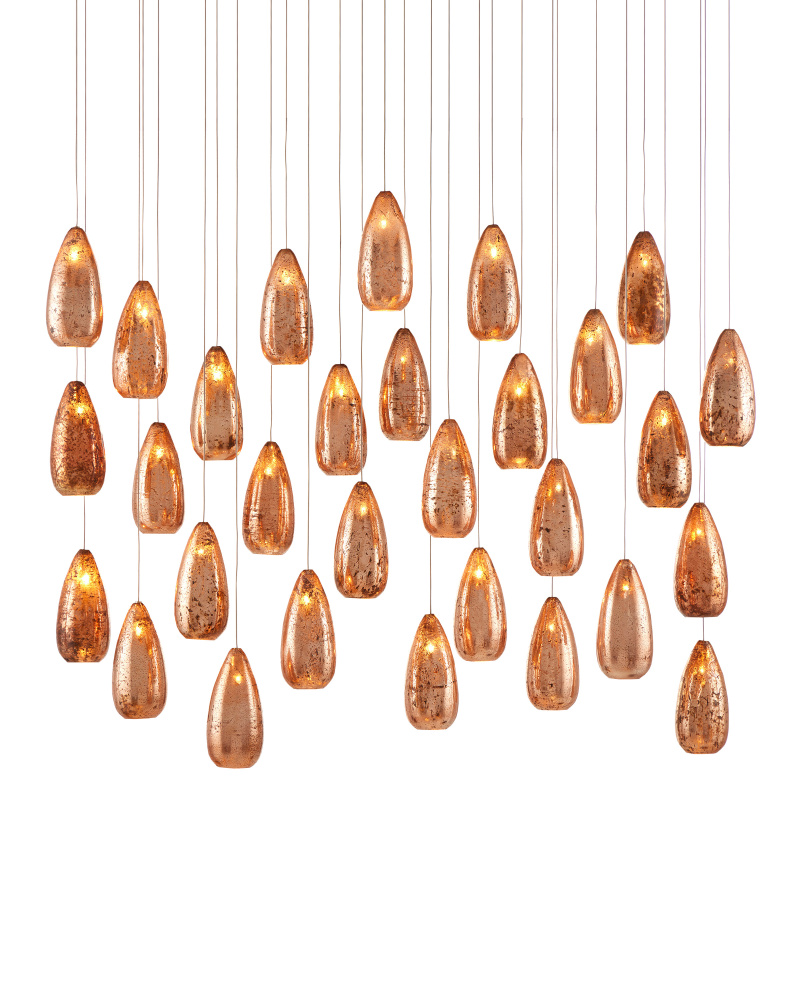Rame 30-Light Linear Multi-Drop Pendant