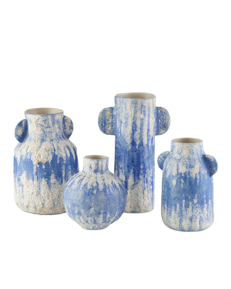 Paros Blue Vase Set of 4