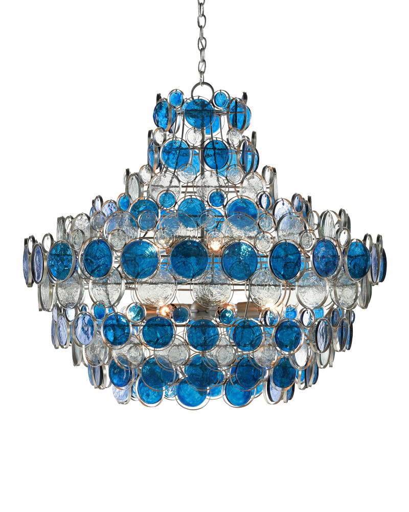 Galahad Large Blue Chandelier