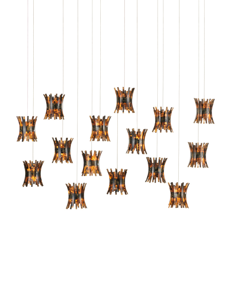 Alsop 15-Light Linear Multi-Drop Pendant
