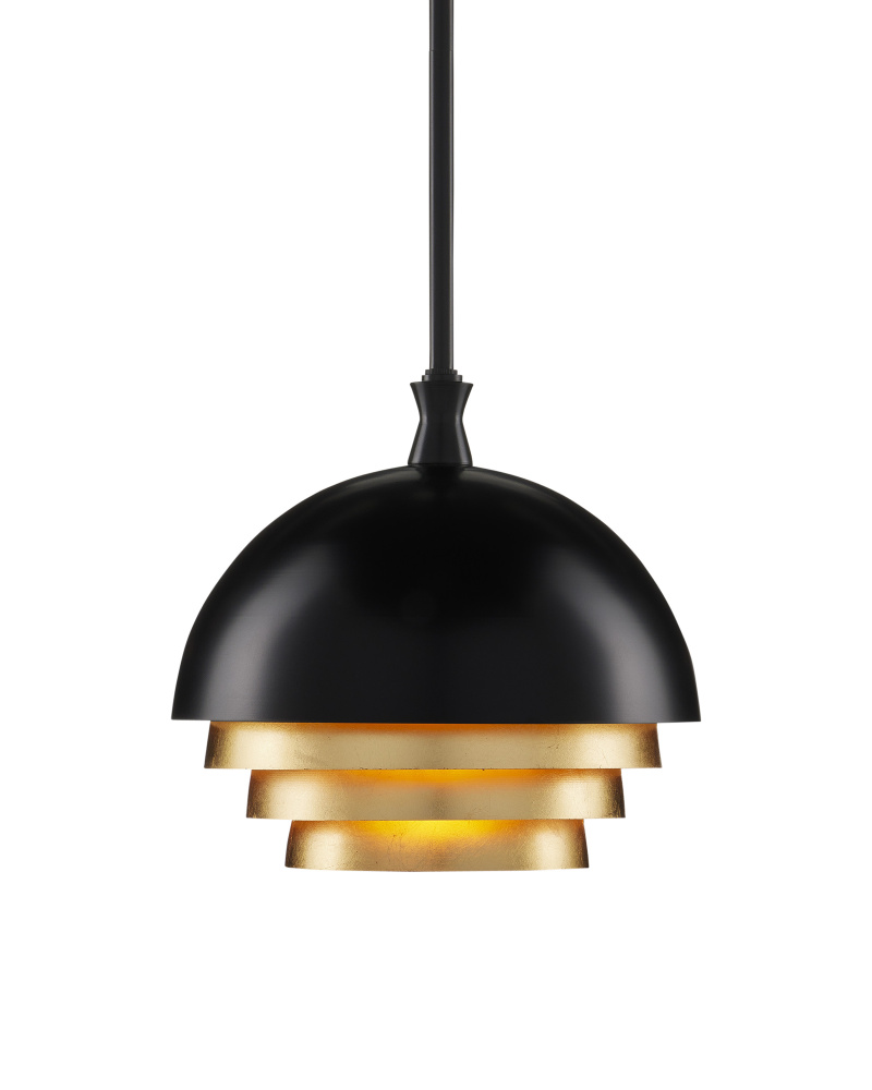 Salviati Medium Black & Gold Pendant