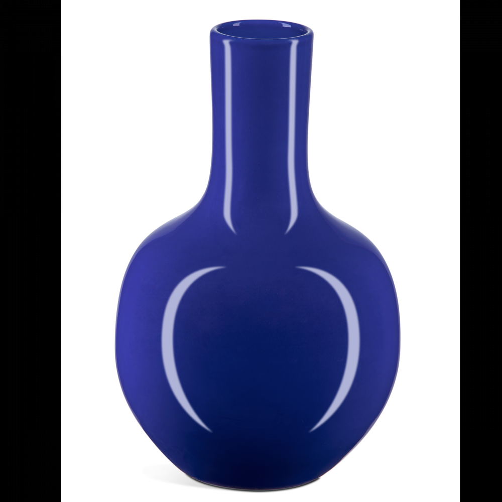 Ocean Blue Long Neck Vase