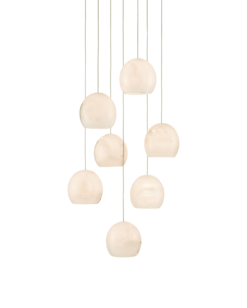 Lazio 7-Light Round Multi-Drop Pendant