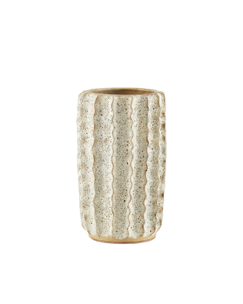 Sunken Boat Medium White Vase