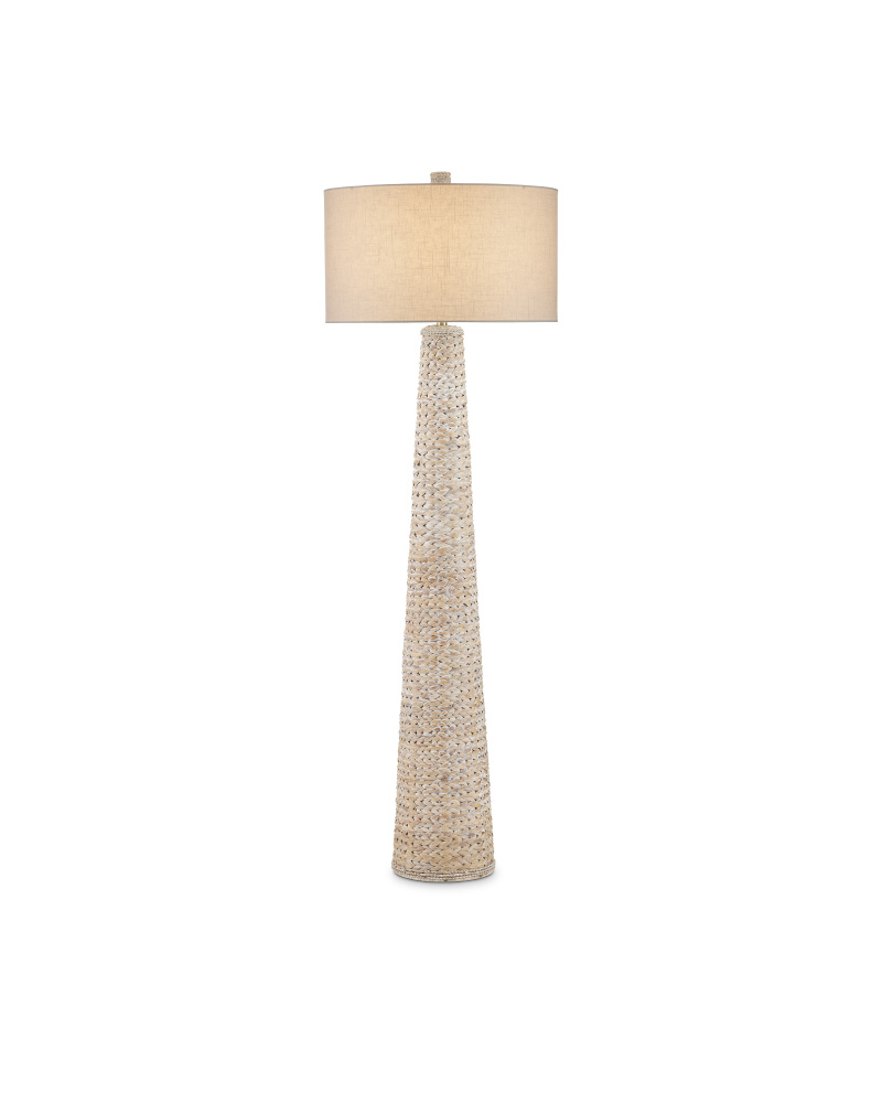 Birdsong Whitewash Floor Lamp